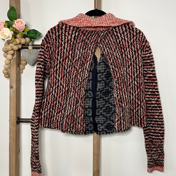 Free People Long Sleeve Open Back Sweater Size‎ Small - Picture 5 of 11